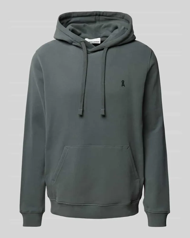 Armedangels Hoodie mit Label-Stitching Modell 'PAARLO Dunkelgrau