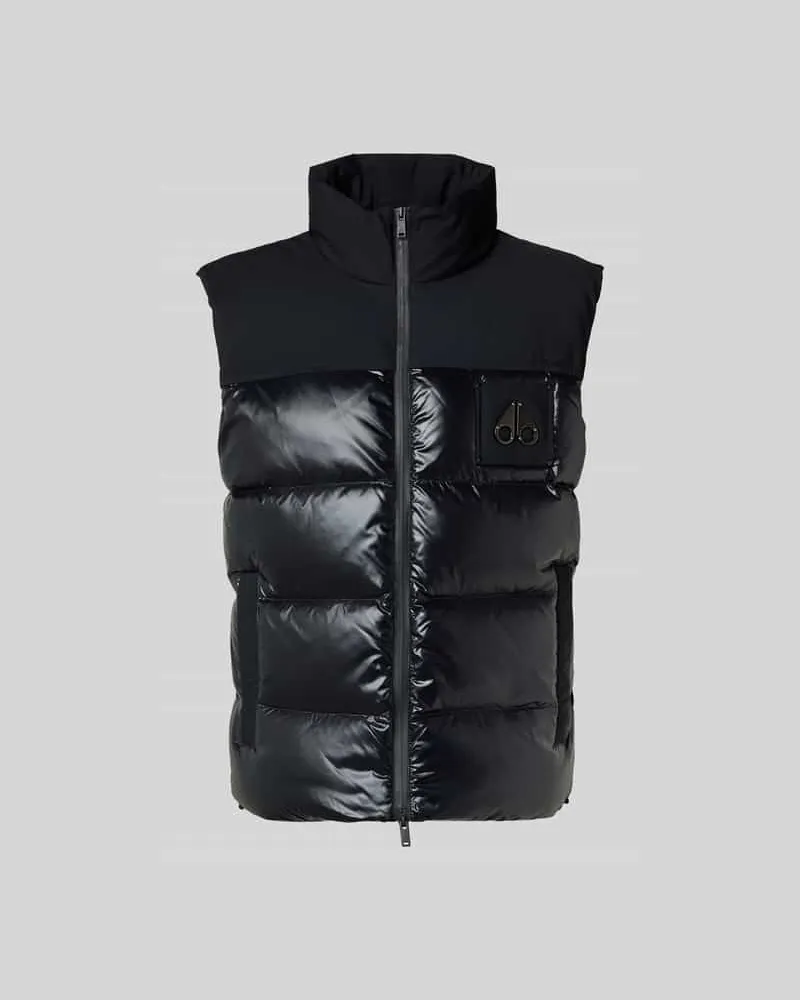 Moose Knuckles Steppweste mit Stehkargen Black