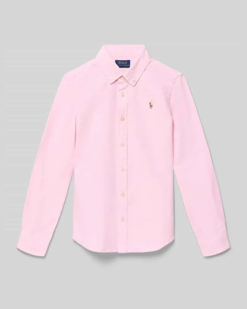 Ralph Lauren Regular Fit Hemdbluse aus reiner Baumwolle Modell 'TRINETTEOX-SHIRTS-BUTTON Rosa