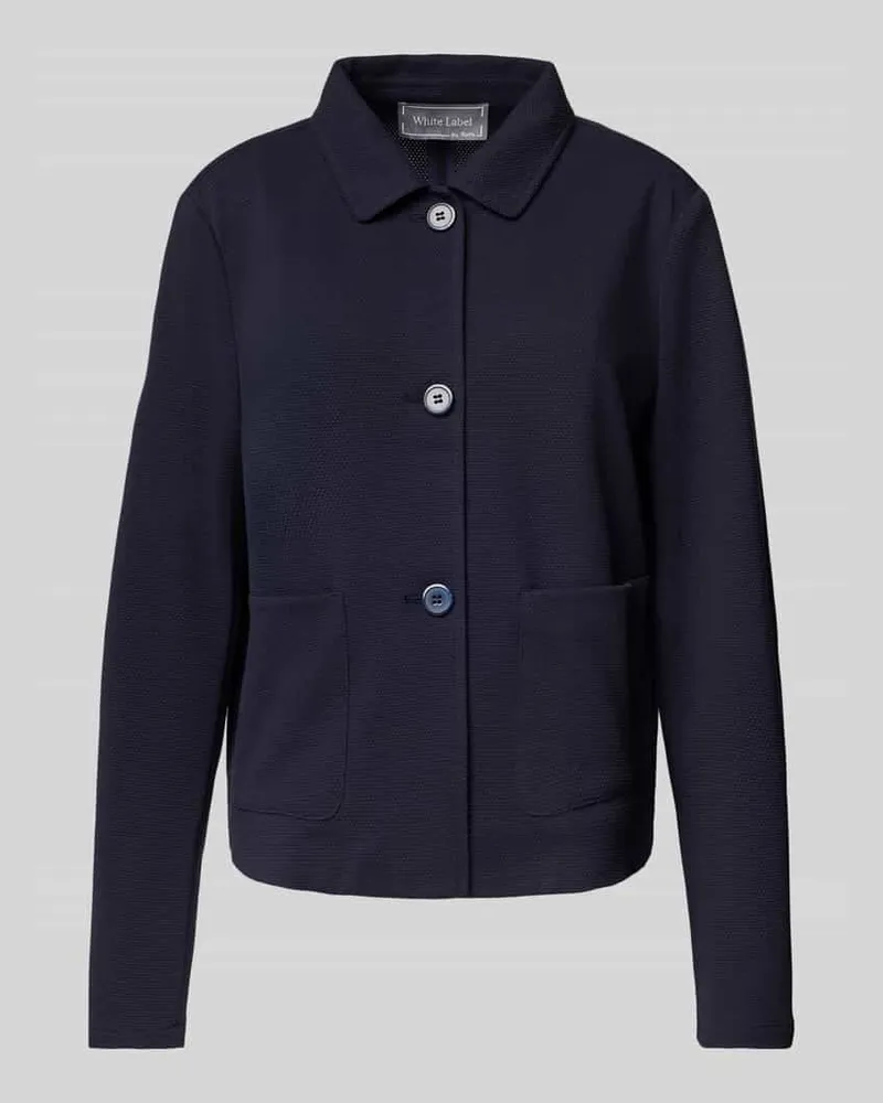White Label Jacke mit Umlegekragen Marine
