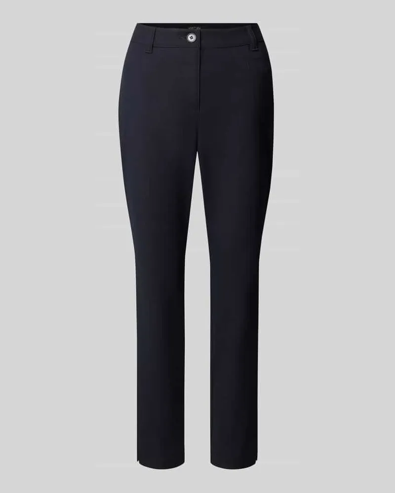 Marc Cain Slim Fit Hose aus Bio-Baumwoll-Mix Marine