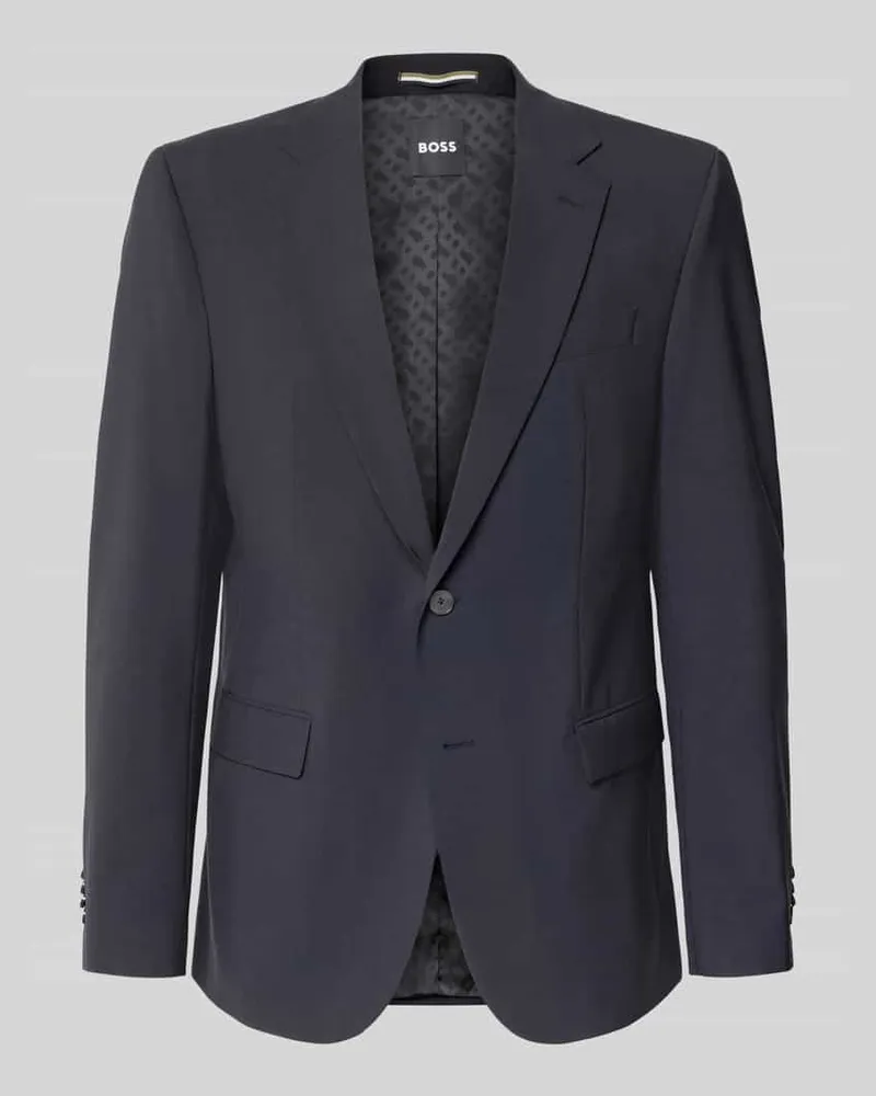 HUGO BOSS Regular Fit Anzugsakko aus Schurwoll-Mix Modell 'H-Jasper-MM-C-NF Blau