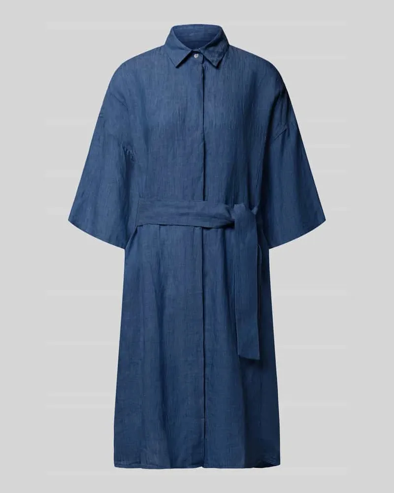 0039 Italy Leinenkleid aus reinen Leinen Modell 'Derby Marine