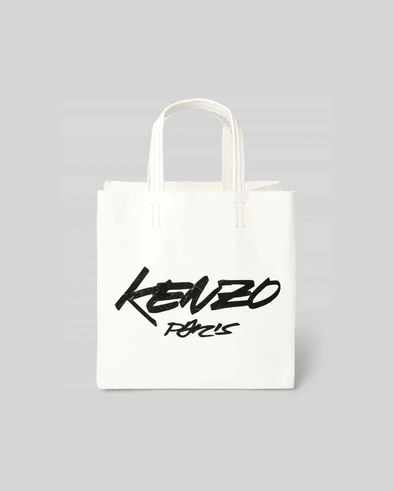 Kenzo Tote Bag mit Label-Print Weiss