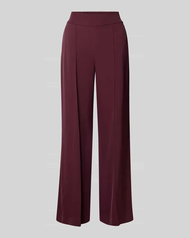 COMMA Stoffhose mit elastischem Bund Bordeaux