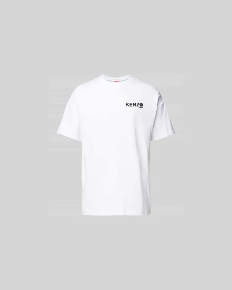 Kenzo T-Shirt aus reiner Baumwolle Weiss