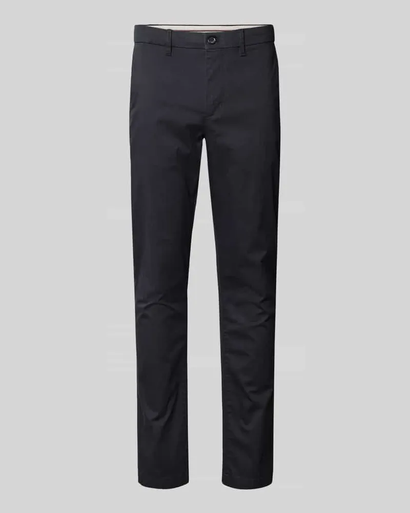 Tommy Hilfiger Slim Fit Chino aus Baumwoll-Mix Modell 'BLEECKER Marine