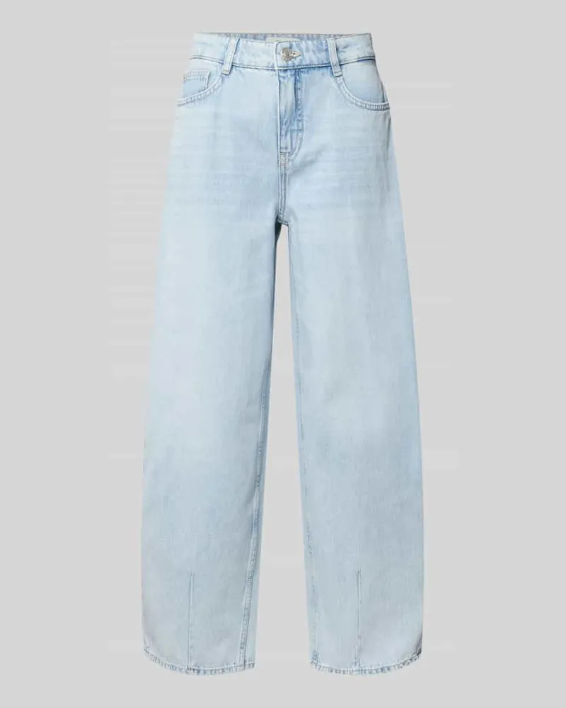 OPUS Barrel Fit Jeans mit Eingrifftaschen Modell 'Lolah breath Hellblau