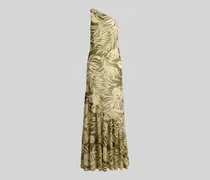One Shoulder Abendkleid mit Volants