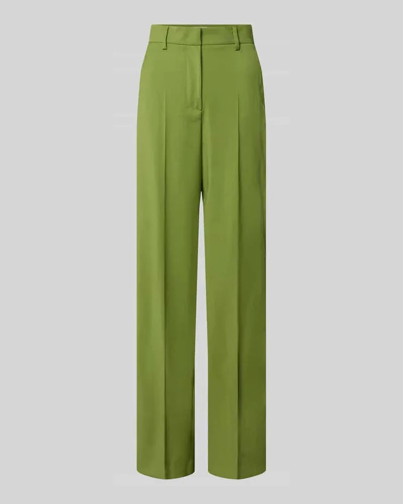 Max Mara Weite Hose aus reiner Schurwolle Modell 'WKDVISIVO Apfel
