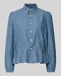 Ralph Lauren Jeansbluse mit Brusttasche Hellblau