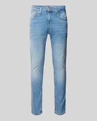 Tommy Hilfiger Slim Fit Jeans im 5-Pocket-Design Modell 'AUSTIN Hellblau