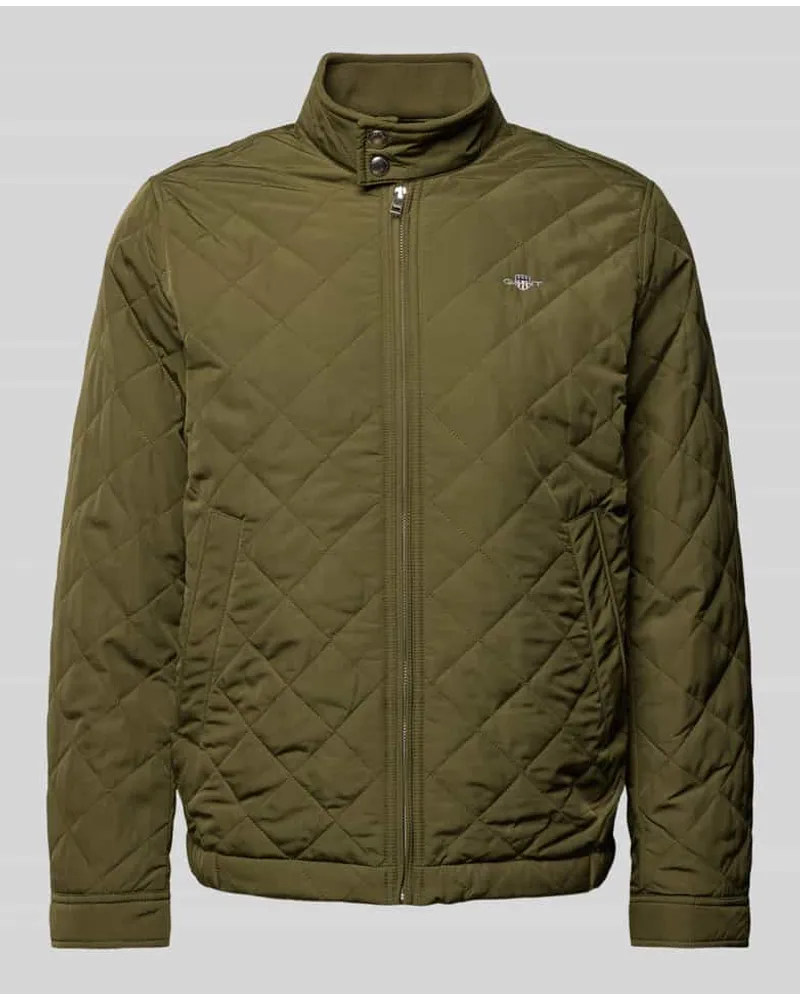 Gant Steppjacke mit Stehkragen Modell 'WINDCHEATER Oliv