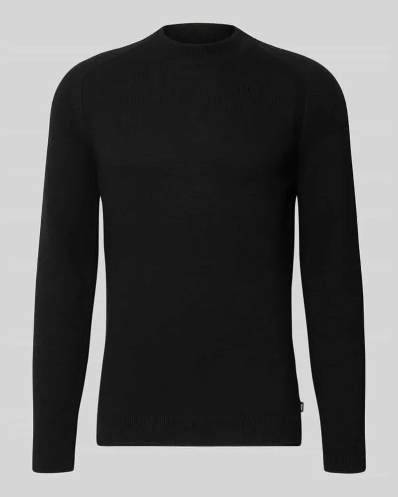 JOOP! Regular Fit Pullover aus Viskose-Woll-Mix Modell 'Wylandor Black