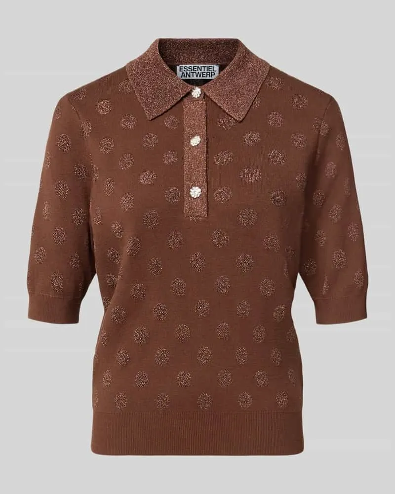 Essentiel Relaxed Fit Pullover aus Viskose-Mix Modell 'KRAB Mittelbraun