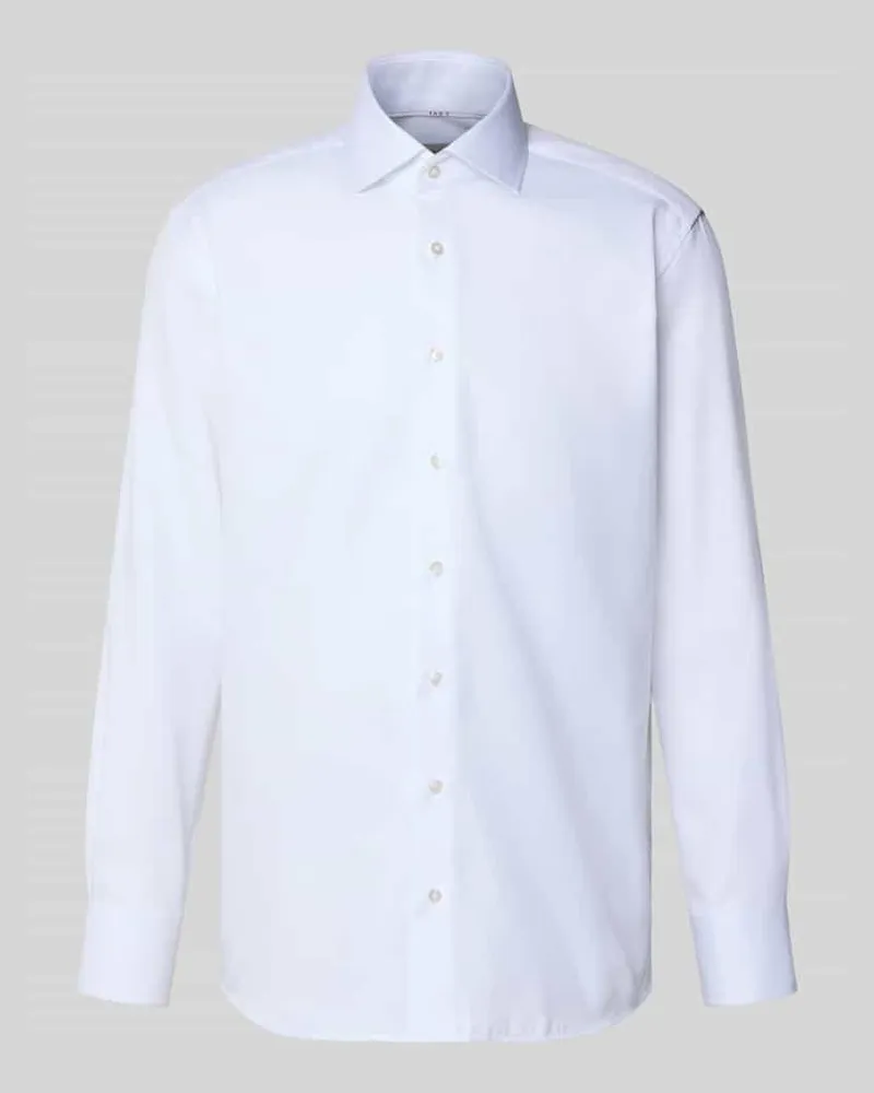 Eterna Modern Fit Business-Hemd mit Haifischkragen Weiss