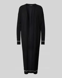 COMMA Longcardigan mit gerippten Abschlüssen Black