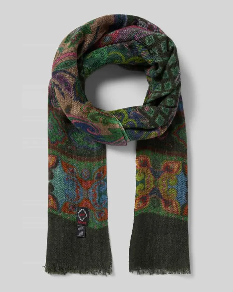 Ascot Schal aus Woll-Kaschmir-Mix Marine