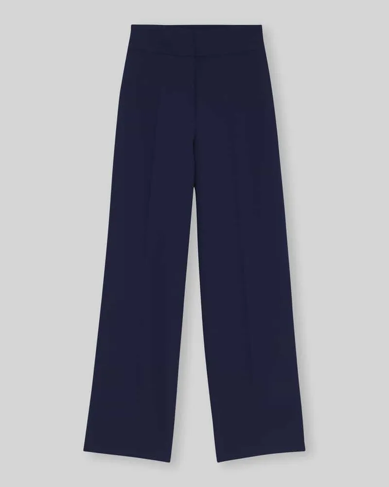 HUGO BOSS Wide Leg Hose mit hohem Bund Modell 'HIMIA1 Marine