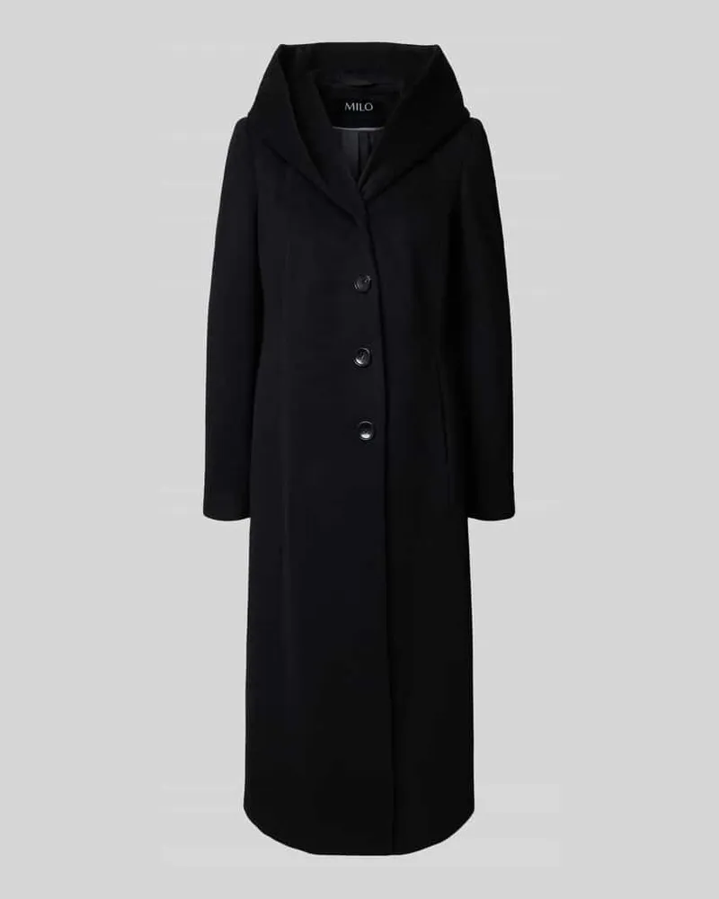 Milo Coats Mantel mit Kaschmir-Anteil Modell 'Nella Black