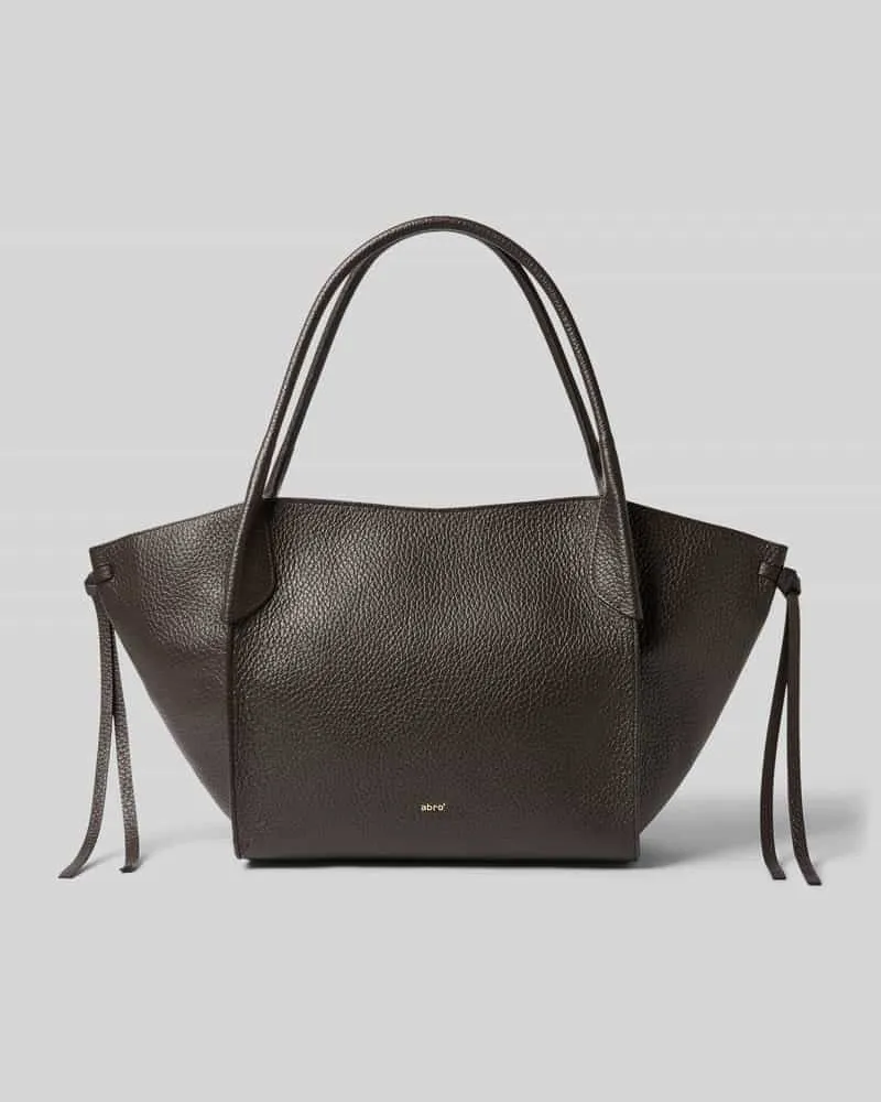 Abro Handtasche aus Leder Modell 'VIBE BIG Dunkelbraun