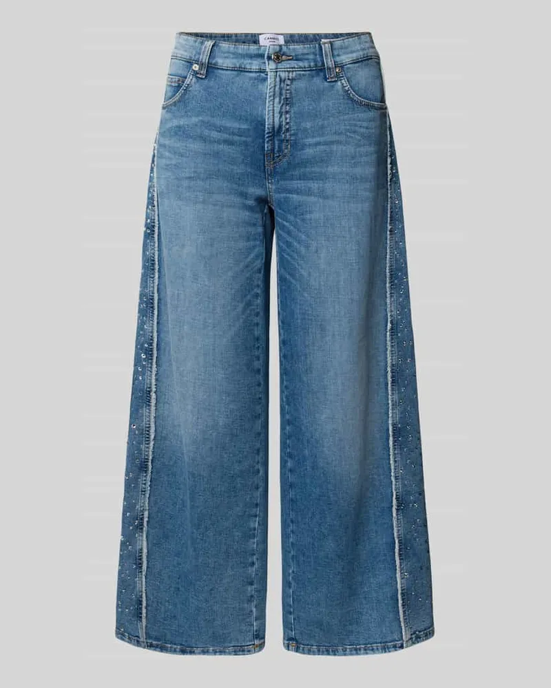 Cambio Jeans in verkürzter Passform Modell 'PALAZZO Hellblau