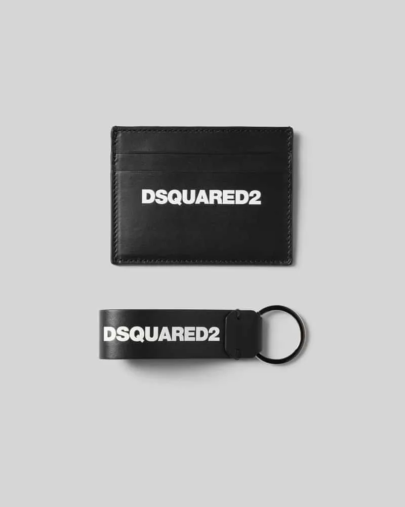 Dsquared2 Portemonnaie im Set mit Schlüsselring Black