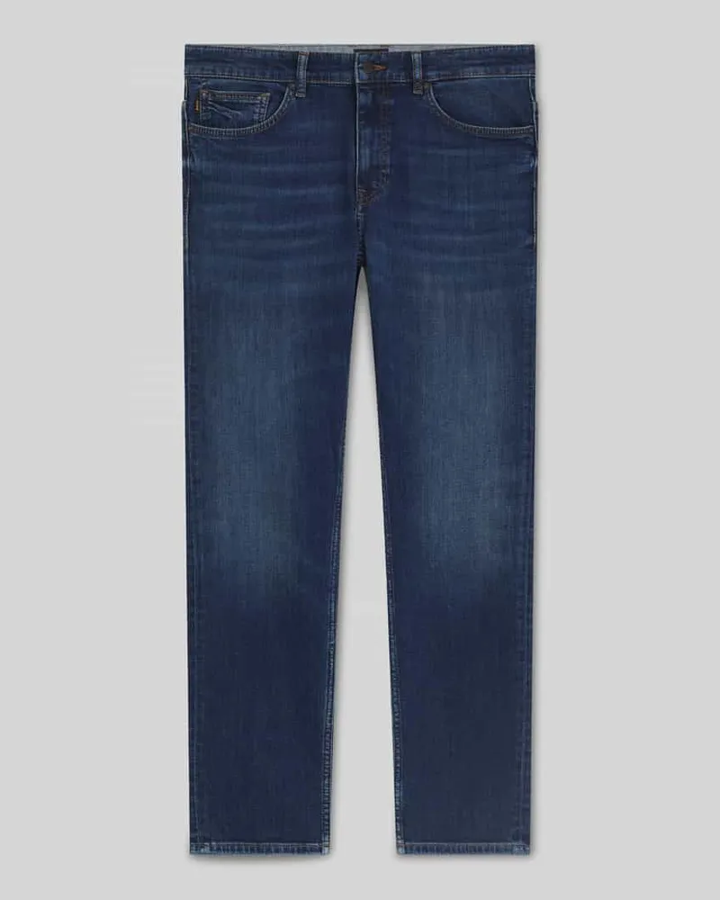 HUGO BOSS Slim Fit Jeans aus Baumwoll-Mix Blau