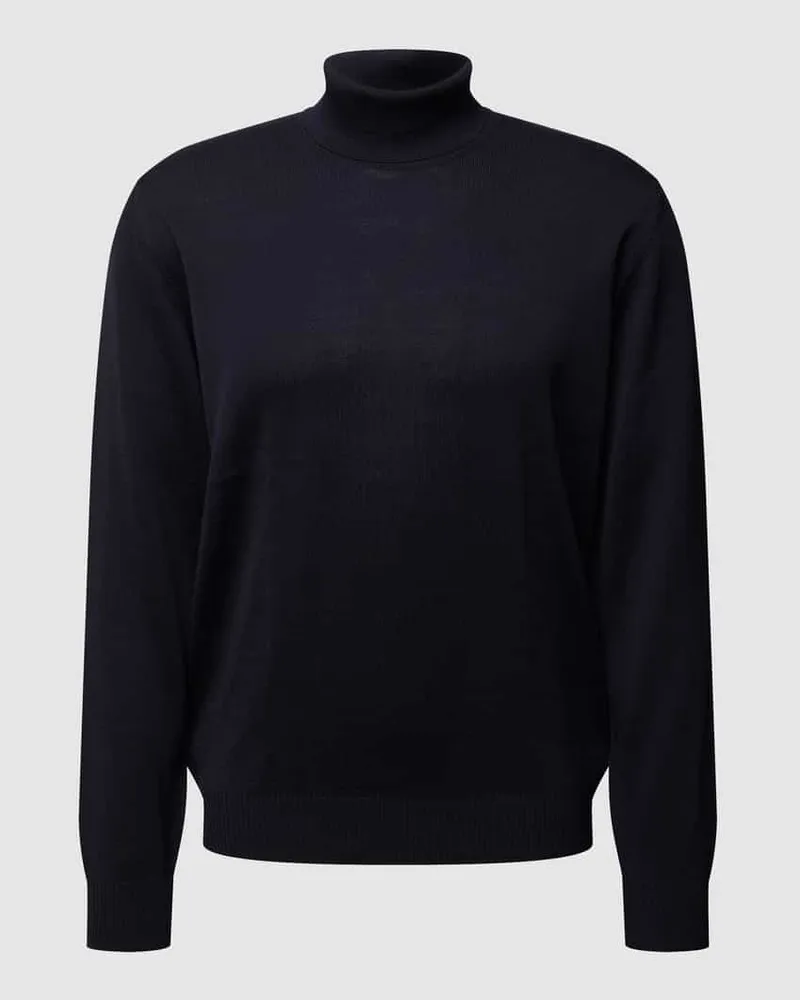 Maerz Strickpullover mit Rollkragen Marine