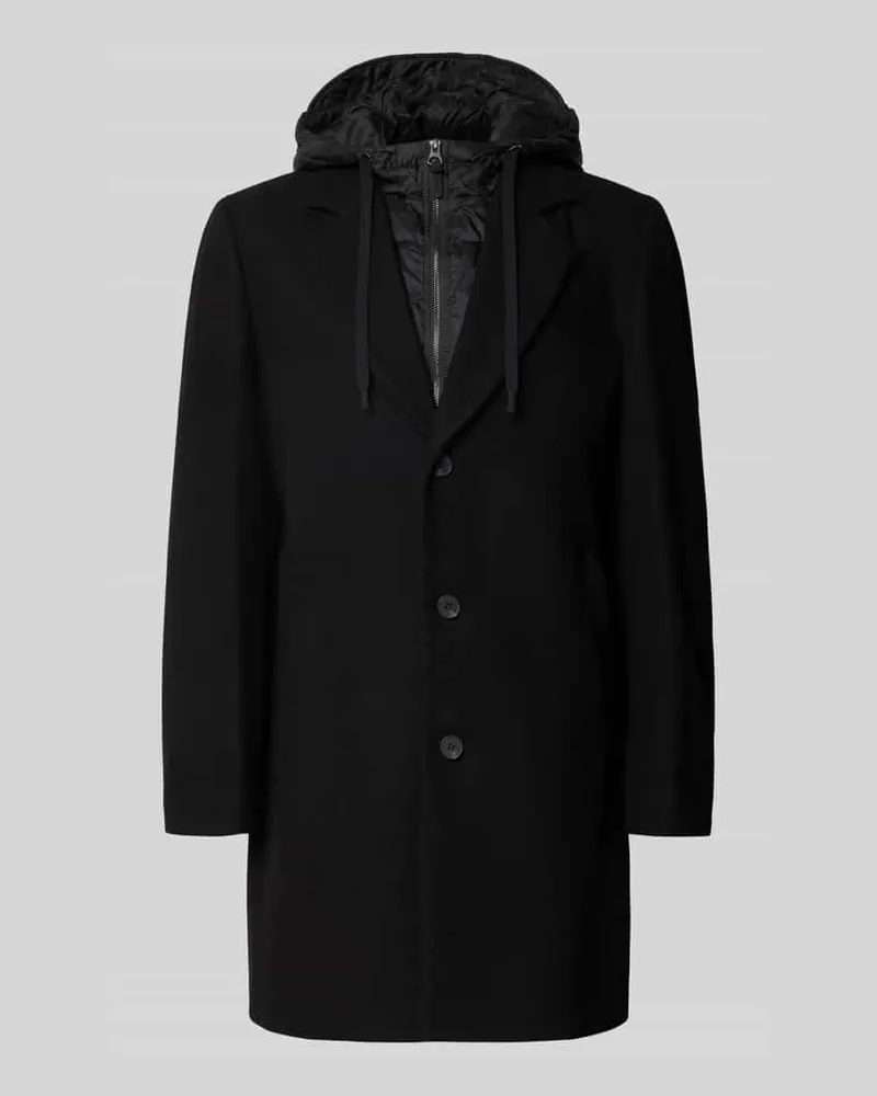 Antony Morato Regular Fit Mantel mit Reverskragen Modell 'Malcom Black