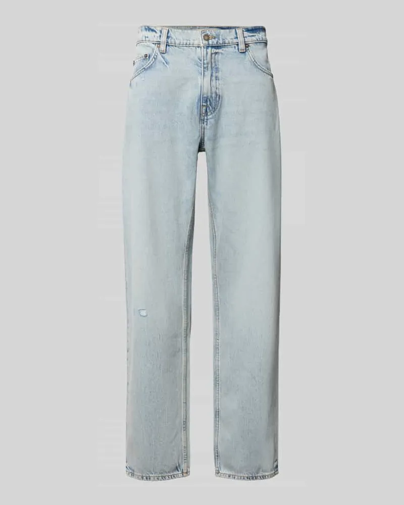 Guess Straight Fit Jeans im 5-Pocket-Design Modell 'Damon Jeansblau