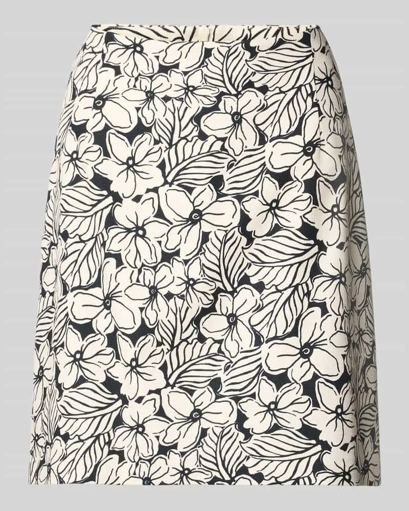 Max Mara Ausgestellter Mini-Rock aus Baumwoll-Mix Modell 'FUNGO Black