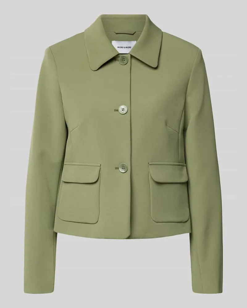 More & More Blazer mit Knopfleiste Gruen