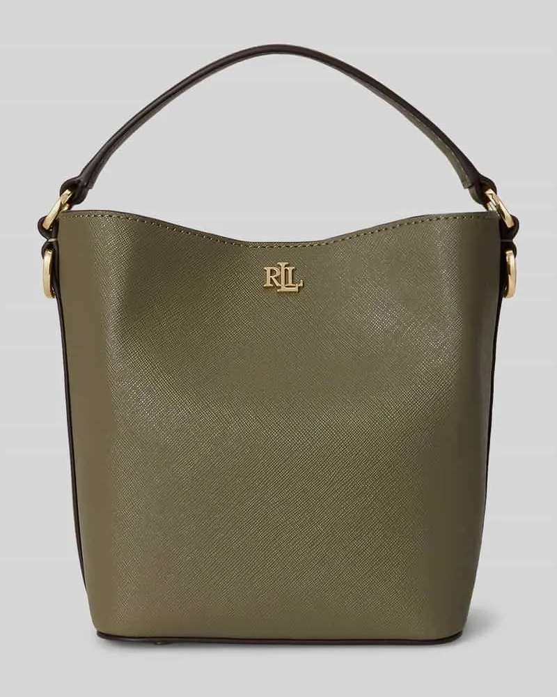Ralph Lauren Henkeltasche aus echtem Leder mit abnehmbaren Schulterriemen Lind