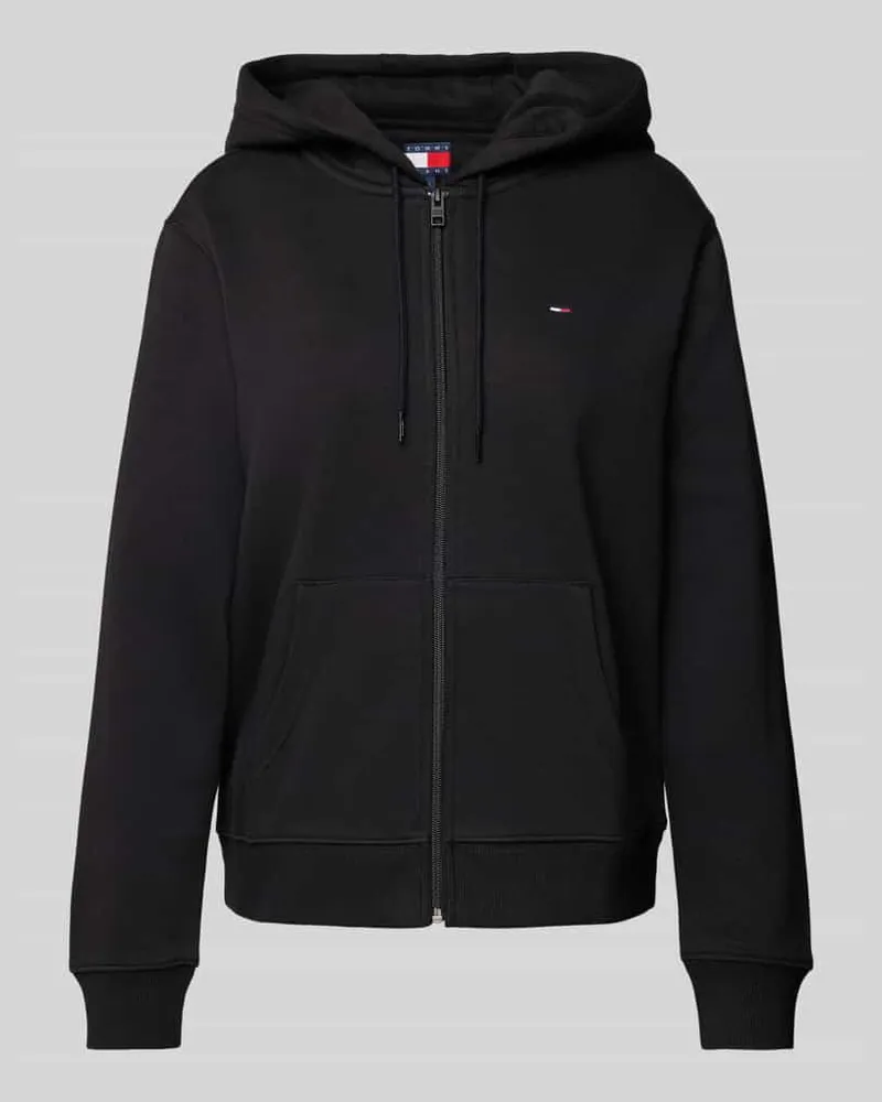 Tommy Hilfiger Regular Fit Sweatjacke aus Baumwoll-Mix Black