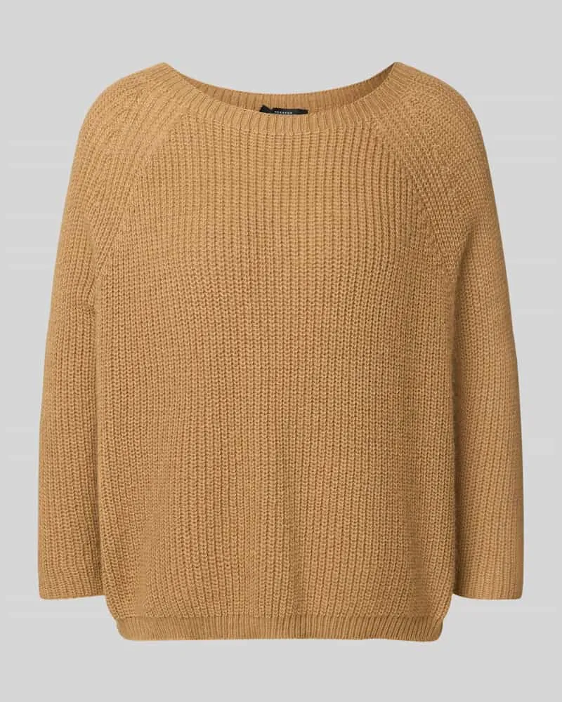 Max Mara Regular Fit Strickpullover mit Woll-Anteil Modell 'XENO Camel