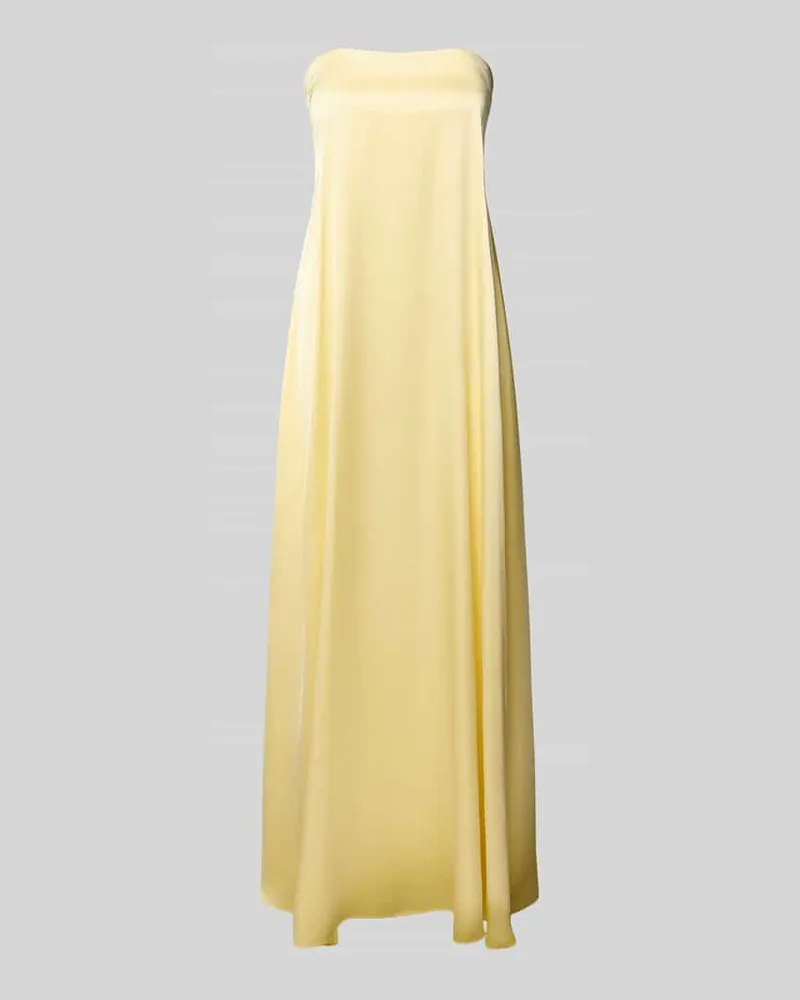 Swing Abendkleid mit Bandeau-Ausschnitt Hellgelb