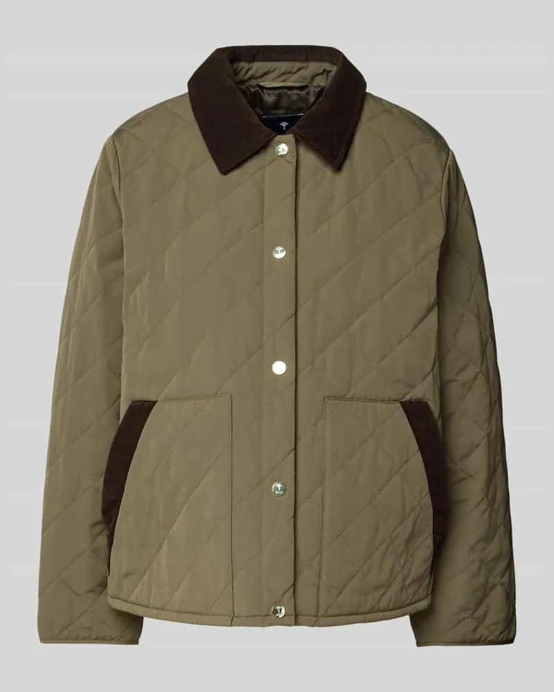 JOOP! Steppjacke mit Kentkragen Oliv