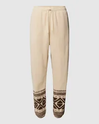 Ralph Lauren Hose mit Muster Beige