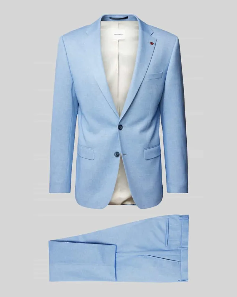 Roy Robson Regular Fit Anzug mit Reverskragen Hellblau