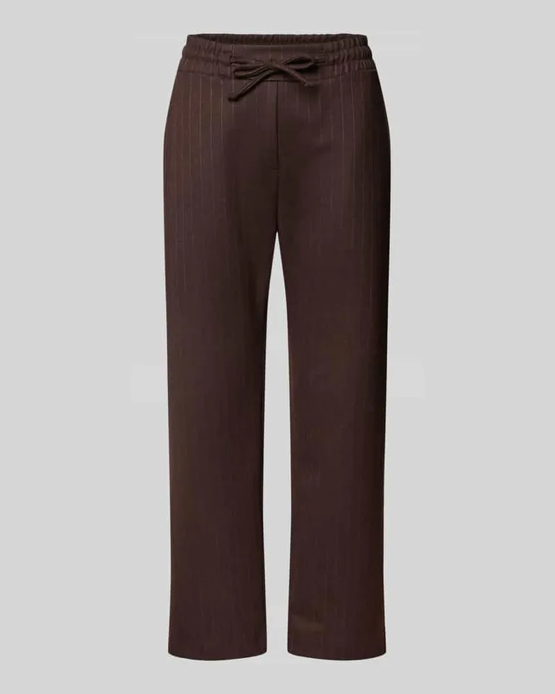 Rich&Royal Stoffhose mit französischen Eingrifftaschen Dunkelbraun