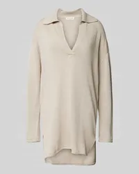 Marc O'Polo Oversized Pullover mit Tunikakragen Beige