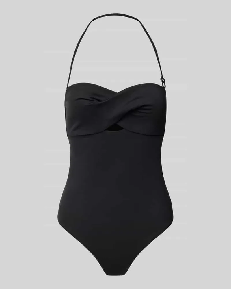 Calvin Klein Badeanzug mit Neckholder Black