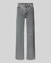 MAC Jeans Wide Leg Jeans im 5-Pocket-Design Modell 'Dream Wide Authentic Hellgrau