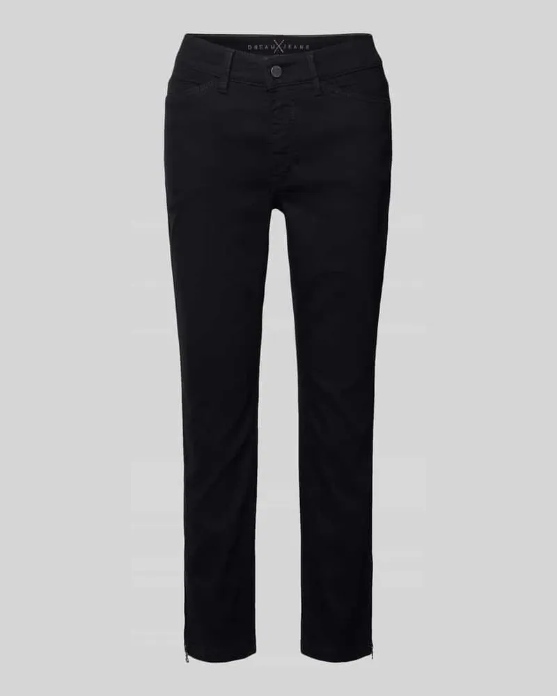 MAC Jeans Skinny Fit Jeans in verkürzter Passform Modell 'DREAM CHIC Black