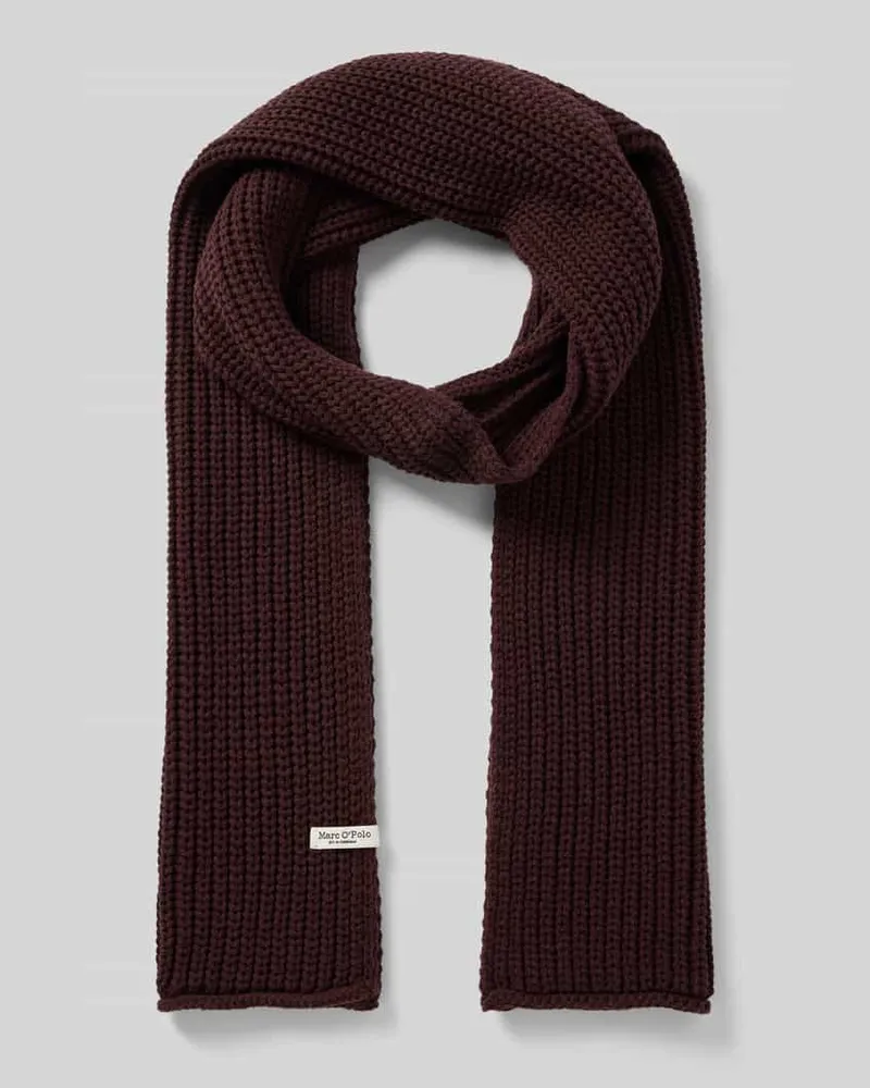Marc O'Polo Schal aus Baumwoll-Mix Bordeaux