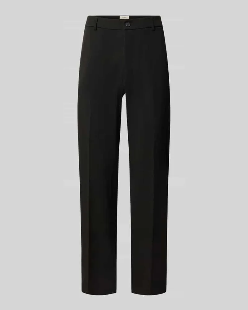 LES DEUX Anzughose mit Bügelfalten Modell 'Como Solid Slack Pants Black