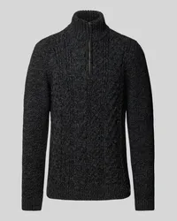 Superdry. Strickpullover mit Zopfmuster Modell 'Jacob Black