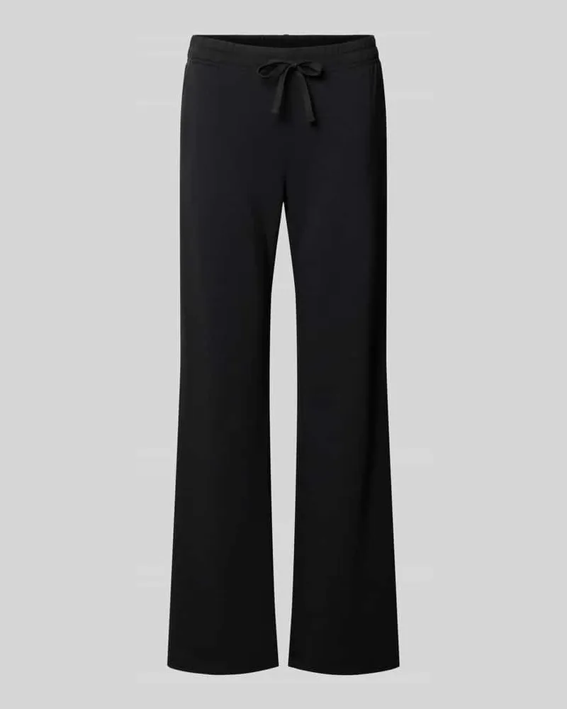 Juvia Flared Fit Sweatpants mit Tunnelzug Black