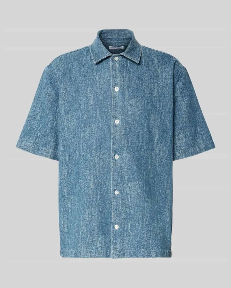Samsøe & Samsøe Regular Fit Freizeithemd mit 1/2-Arm Modell 'SAAYO X Blau